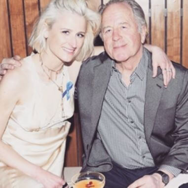 Don Gummer with his eldest daughter Mamie.